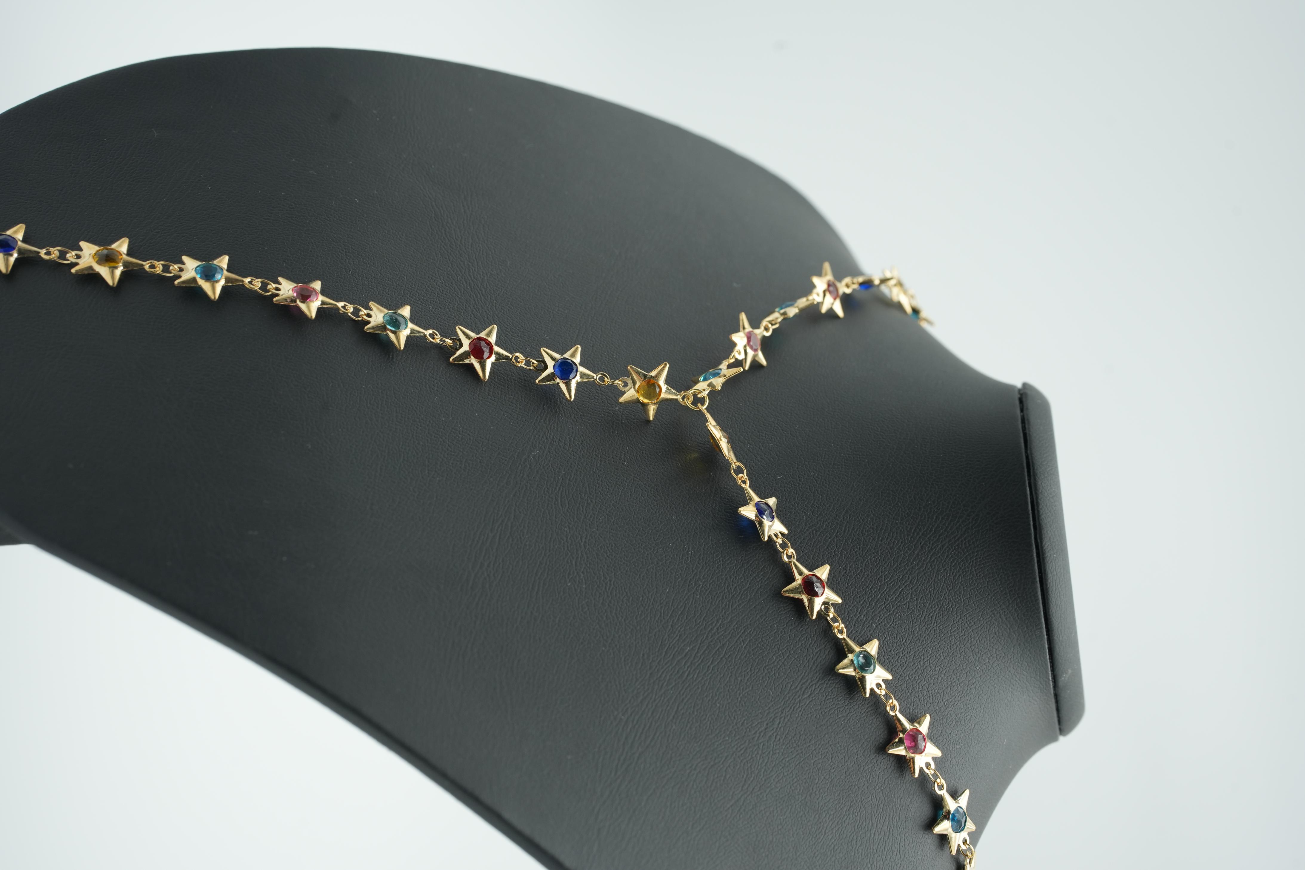 Yıldızlı Yasmin Kolye