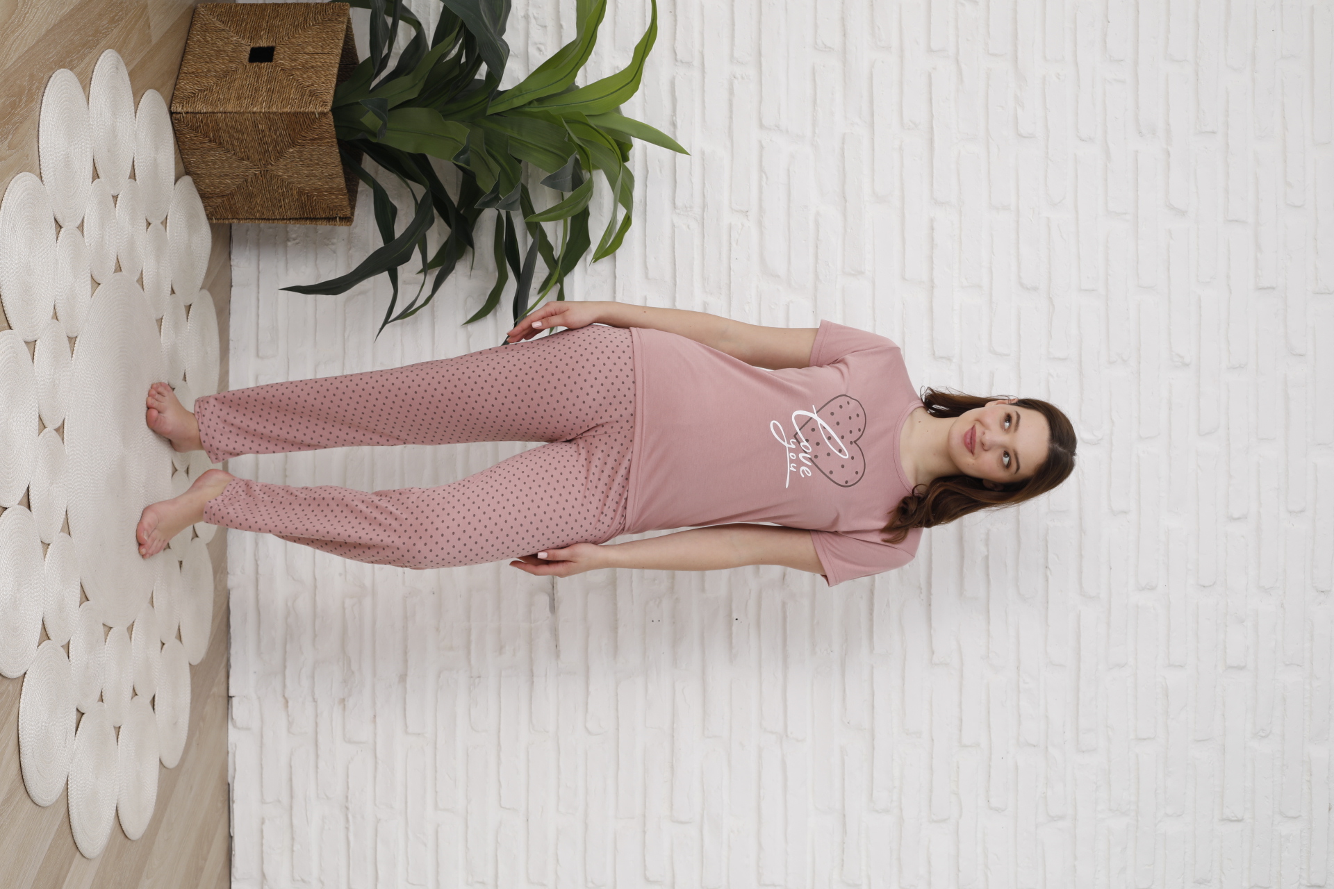 VİSKON Bayan K Kol Pijama Takım